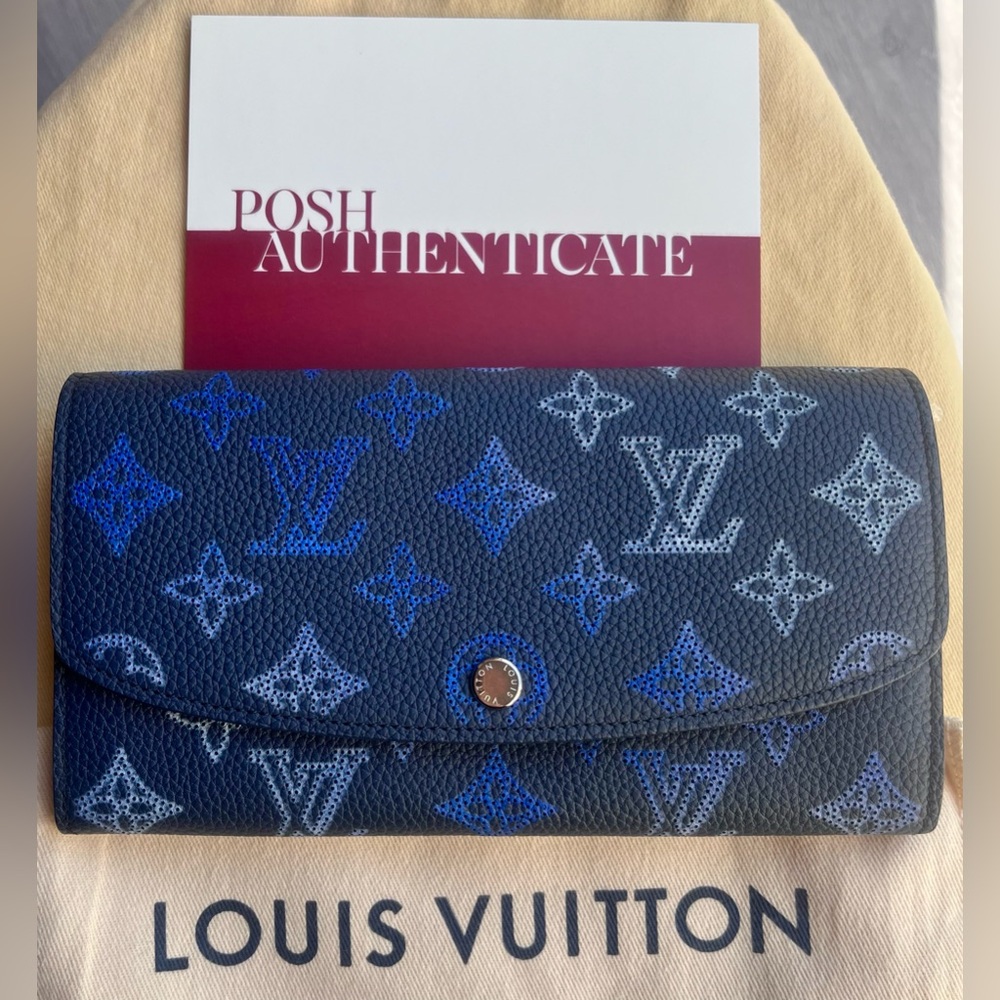 Louis Vuitton RARE! Gradient Mahina Iris Monogram Women's Wallet UNUSED - Picture 7 of 8